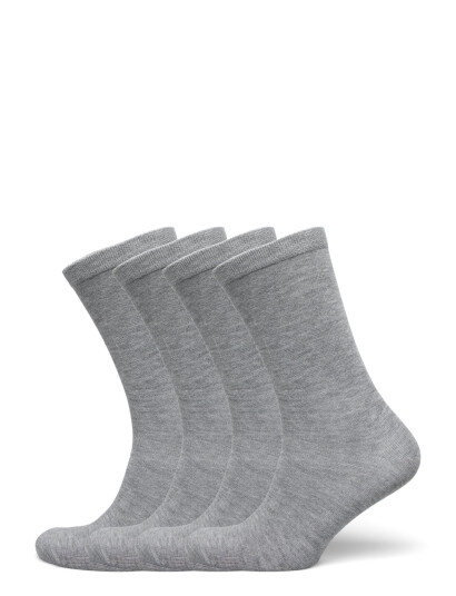 URBAN QUEST 4 Pack Women Bamboo Basic Socks |Grå |36 40