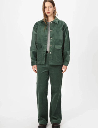 nué notes Porter Pants - Khaki green - 36