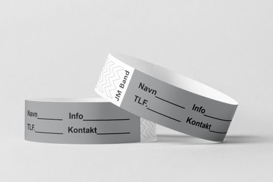 ID Papir armbånd for identifikasjon ID Papir armbånd for identifikasjon