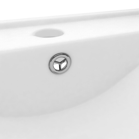 vidaXL Luksuriøs servant med kranhull matt hvit 60x46 cm keramisk vidaXL Luksuriøs servant med kranhull matt hvit 60x46 cm keramisk