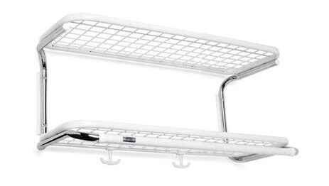 Essem Design Classic 650 hattehylle hvit/krom, 2 niv?er, 50 cm Essem Design Classic 650 hattehylle hvit/krom, 2 niv?er, 50 cm