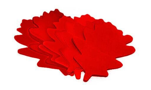 Tcm Fx Slowfall Konfetti Blader 120x120mm, Rød, 1kg Tcm Fx Slowfall Konfetti Blader 120x120mm, Rød, 1kg