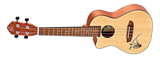 Ortega Guitars Ortega Ru5ce-L Concert Ukulele Med Mik Lefthand