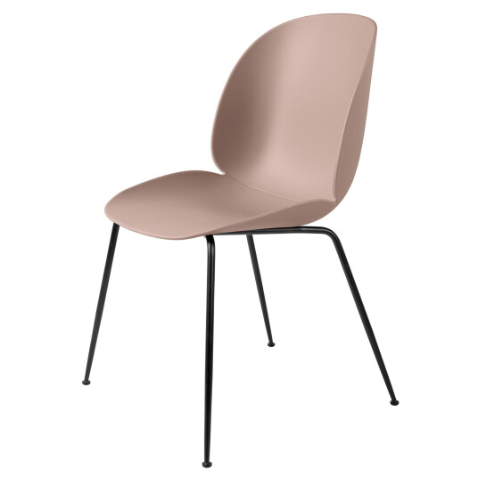 Gubi Beetle Dining Chair Conic Base Uten Trekk Black / Pastel Green Sweet Pink / Black