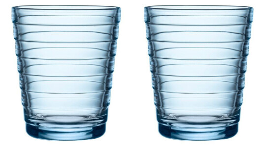 iittala Aino Aalto vannglass 2-pack 22 cl Aqua