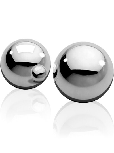 Shots Toys - Ouch! Ouch!: Medium Weight Ben-Wa-Balls, sølv