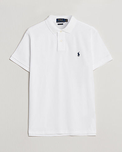 Polo Ralph Lauren Custom Slim Fit Polo White Polo Ralph Lauren Custom Slim Fit Polo White