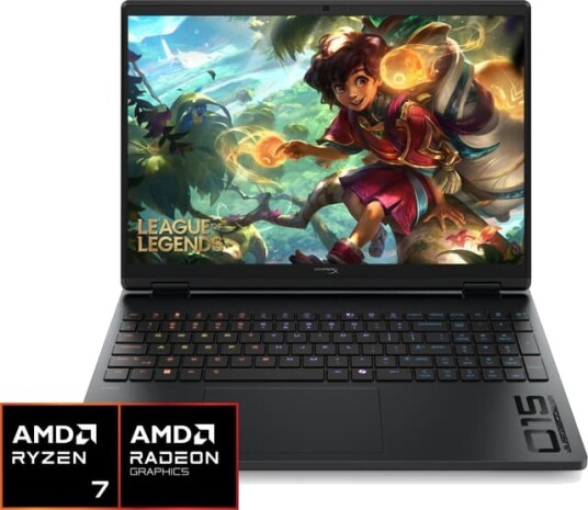 HP HyperX Omen R7-260 16 512 RTX5060 15.3" bærbar gaming-PC D8SS3EA#UUW