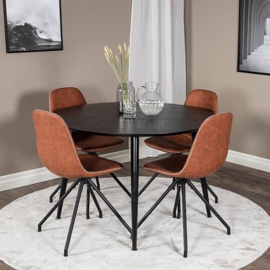 Venture Home Spisegruppe Venture Home Dipp med 4 Polar Spin Stoler GR20658