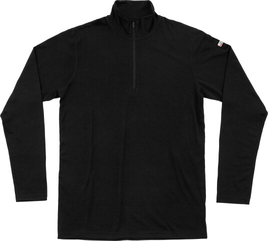 Devold Men"s Breeze Plus Merino 200 Zip Neck Black L Devold Men"s Breeze Plus Merino 200 Zip Neck Black L