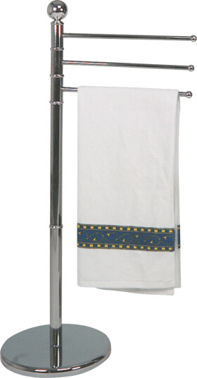 WENKO FRITTSTÅENDE HÅNDKLEHOLDER M/3 ARMER KROM WENKO FRITTSTÅENDE HÅNDKLEHOLDER M/3 ARMER KROM