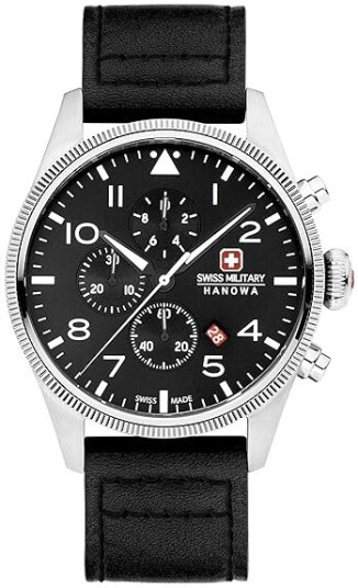 Swiss Military Hanowa Herreklokke SMWGC0000401 Thunderbolt Sort/Lær