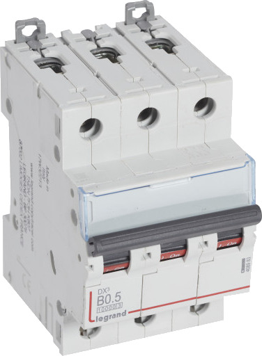 Legrand DX³ MCB automatsikring B0.5 3P 3M 10/16kA