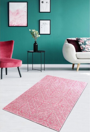 Matte Maggie - Rosa (160 x 230) - Rosa / Fløyel