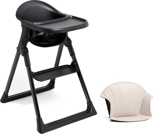 Beemoo CARE Harmony Matstol Inkl. Stolpute All Black/Beige