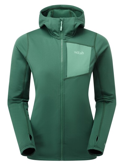 RAB Superflux Hoody, Dame Green Slate S