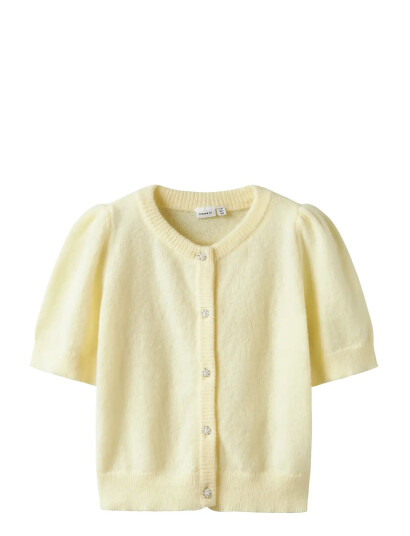 Name It Nkfnabeth 2/4 Sl Knit Card Yellow 158 164