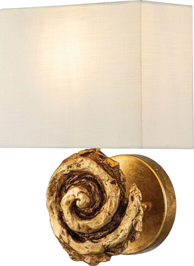 Vegglampe Flambeau Virvel Gullblad - Gullblad