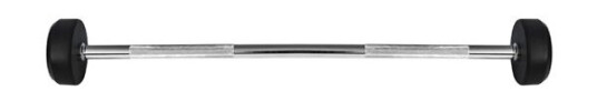 Fast Gummiert Vektstang/Grep 15 Kg Hms Gsg15