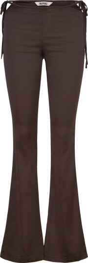 Monki Cut Out Flare Trousers Brown 38 Monki Cut Out Flare Trousers Brown 38