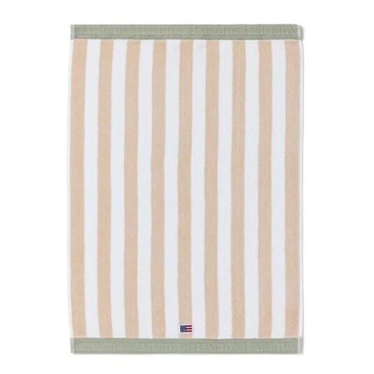Lexington Håndkle blokkstriper 70x130 cm moonbeam