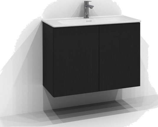 Svedbergs Poem Plan Servantskap Slim D35 med 2 Dører Svart ask / 80cm SV-3358143