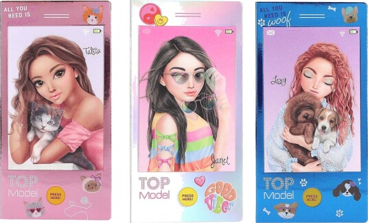 TOPModel Mobilmalebok Med Musikk 3D Assortert