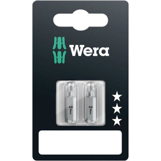 Wera 867/1 Z SB Torx Bit T15 2-pakning for Elektroverktøy