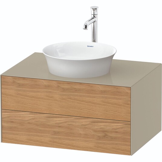 Duravit White Tulip Servantskap 2 skuf. 80x55x40,8 cm Eik/Taupe Høyglans