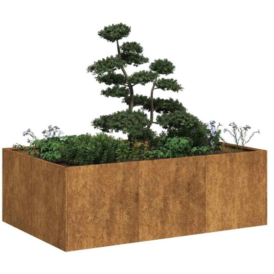 vidaXL Plantekasse Rusty 120x80x40 cm forvitringsstål vidaXL Plantekasse Rusty 120x80x40 cm forvitringsstål