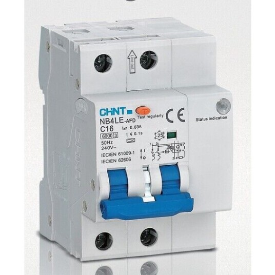 Chint Lysbuevern Jordfeilautomat 2 pol 3 modul 32a C kar 30 ma