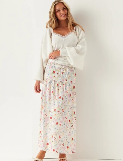 Bubbleroom Viscose Skirt Multi/patterned XL