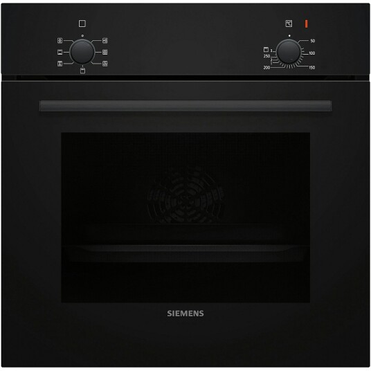 Siemens iQ100 Innbyggingsovn med 3D hotAir Plus, Svart