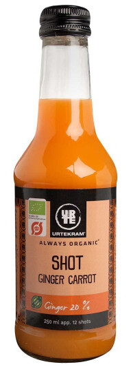 Urtekram Økologisk Shot Ginger Carrot 250ml