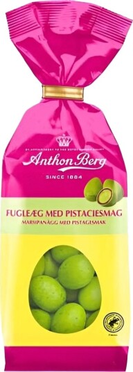 Anthon Berg Fugleegg Marsipanegg med Pistasj 124 g Anthon Berg Fugleegg Marsipanegg med Pistasj 124 g