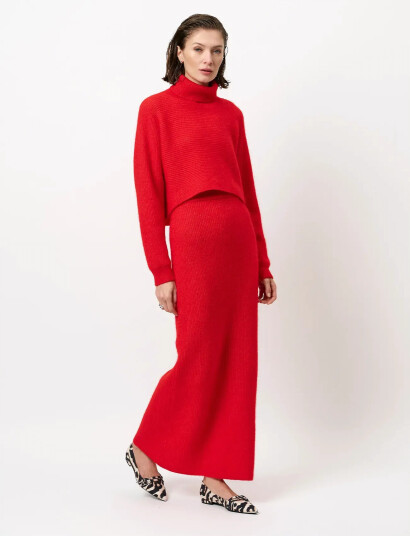 Dante6 Dante6-Yuria  Turtle Neck Sweater - Red - XS