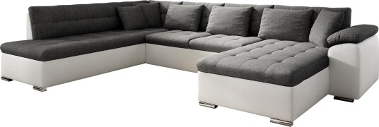 Niko U sovesofa 350x205x76 cm   Beige / Grå