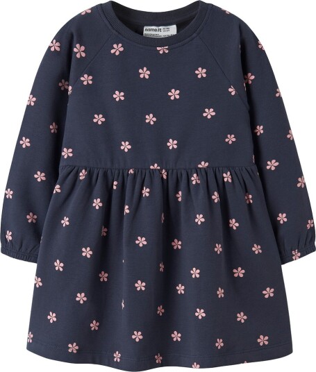 Name It Kjole NmfVolta Navy Blazer/White Flower Name It 2 år (92) Kjole Marineblå Rosa
