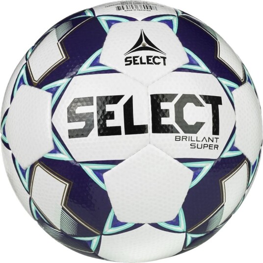 Select Fotball Brillant Super V22 Hvit/Lilla Str. 4