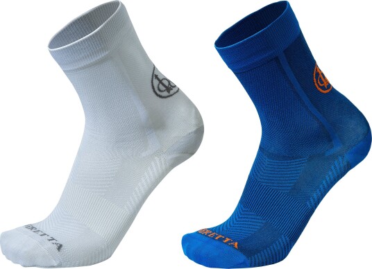 Beretta Men's Short Shooting Socks White & Blue S, White & Blue Beretta Men's Short Shooting Socks White & Blue S, White & Blue
