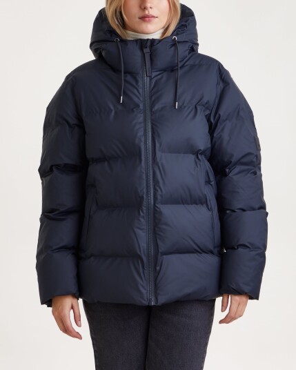 Rains Alta Puffer Jacket W3T3 Navy M