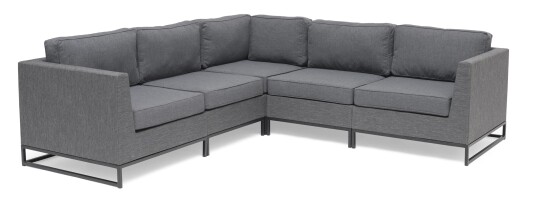 Hillerstorp Adelshamn hjørnesofa Grå med grå pute 3 hjørnedel & 2 midtre del Grå