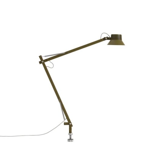 Muuto Dedicate L2 Bordlampe Med Pin Brun Grønn Muuto Dedicate L2 Bordlampe Med Pin Brun Grønn
