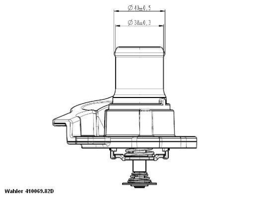 Termostat WAHLER 410937.82D Termostat WAHLER 410937.82D