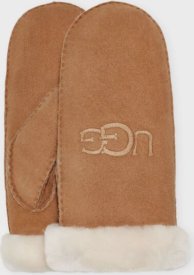 UGG W Sheepskin Emb Mit Chestnut Beige S/M