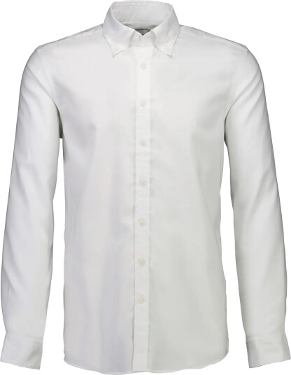 Lindbergh Black 1927: Pinpoint Oxford Shirt Wf L/S White M