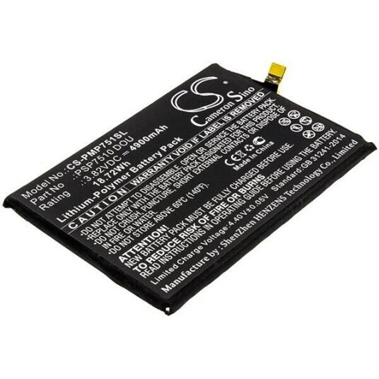Prestigio PSP7510DOU batteri (4900 mAh 3.82 V, Sort) Prestigio PSP7510DOU batteri (4900 mAh 3.82 V, Sort)