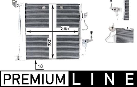 MAHLE AC 376 000P Kondensator, klimaanlegg MAHLE AC 376 000P Kondensator, klimaanlegg