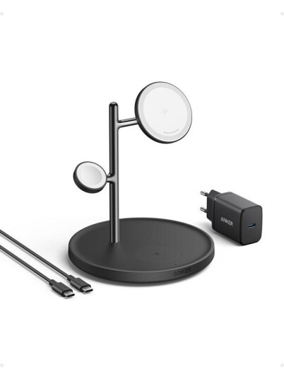 Anker MagGo Magnetic Wireless Charger Stand 15W - Black Anker MagGo Magnetic Wireless Charger Stand 15W - Black