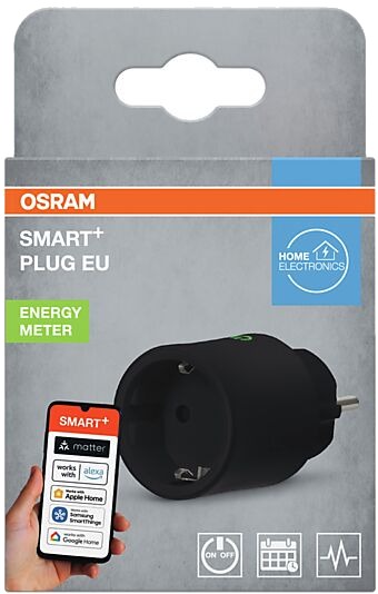 Osram Smart Plugg Wi-Fi Matter Innendørs Sort